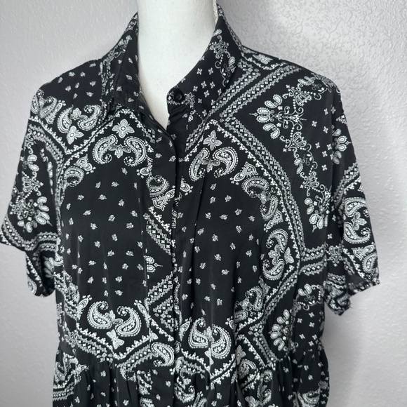 Miss Guided-- Black Bandana Dress‎ size 10 - Picture 2 of 8